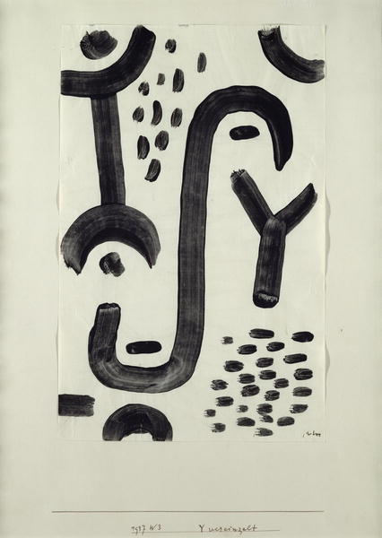 Y isolated, 1937 (no 243) (coloured paste on paper on cardboard)  von 
