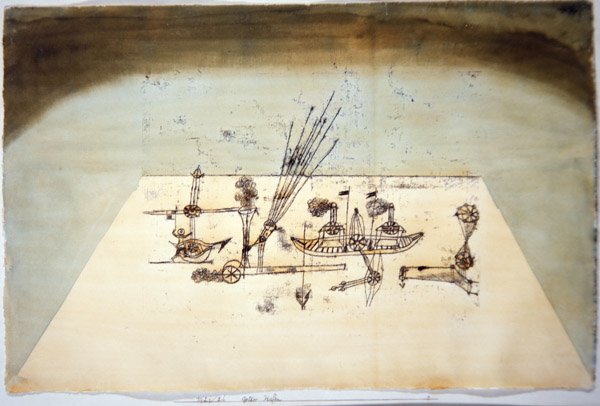Yellow Harbor, 1921 (pen & ink, transfer process, w/c and wash on paper)  von 