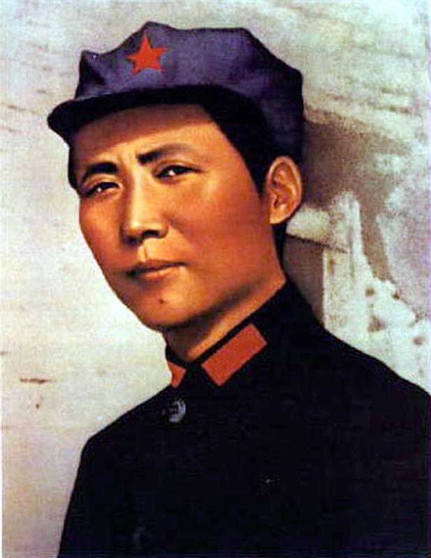 young Mao Tse Zedong poster for 1000 years of life for President Mao c. 1921 at time of creation of  von 