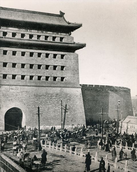 Zhengyangmen, traditionally called ''the Front Gate'', Beijing, illustration from ''Le Monde Illustr von 