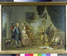 Besuch im Maler-Atelier 1767
