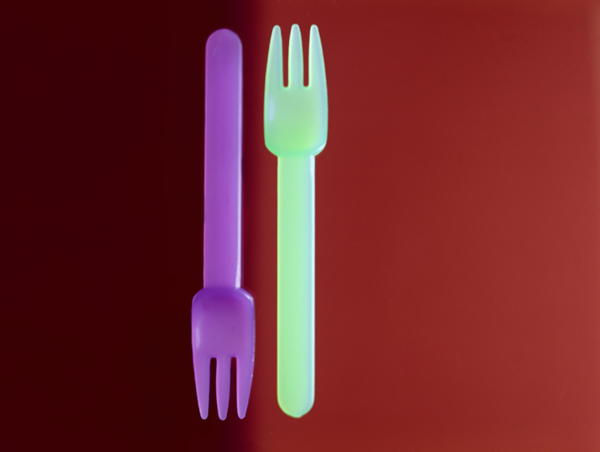 Two Forks (Rothko) 2002 (colour photo)  von Norman  Hollands
