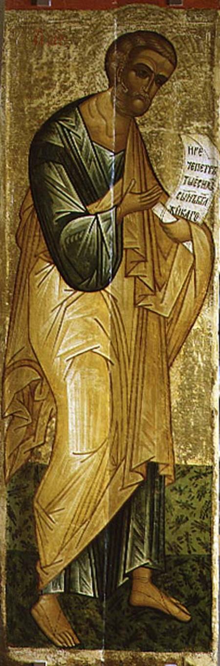 The Holy Apostle Peter, Russian icon from the Deesis of the Church of St. Vlasius von Novgorod School