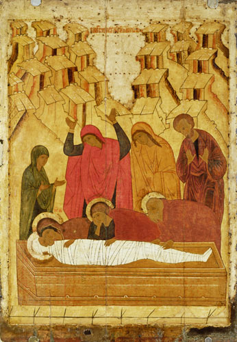 Grablegung Christi von Nowgoroder Schule Ikonenmalerei