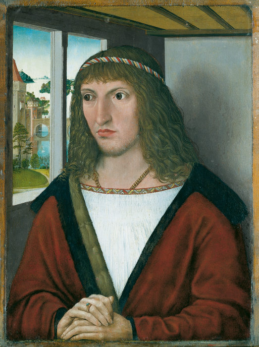 Bildnis eines jungen Mannes (Friedrich der Weise von Sachsen?) von Nürnberger Meister um 1490