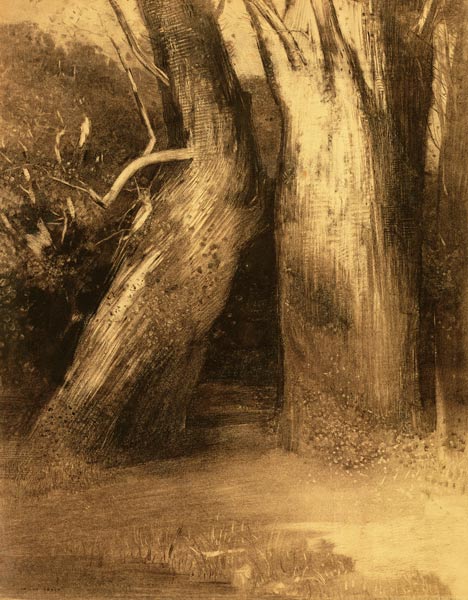 Two Trees von Odilon Redon
