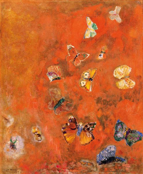 Evocation of Butterflies von Odilon Redon