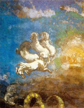 The chariot of Apollo, pastel by Odilon Redon, coll. musee d'Orsay-Paris 1905-1914
