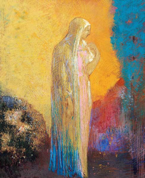 Standing Veiled Woman von Odilon Redon