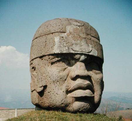 Colossal Head 1 from San Lorenzo, Veracruz, Mexico, preclassic von Olmec