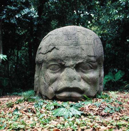 Colossal Head 4, Pre-Classic Period von Olmec