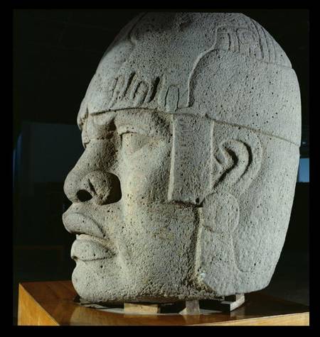 Colossal Head 4 from San Lorenzo, Veracruz, Mexico, preclassic von Olmec