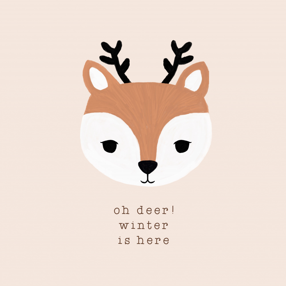 Oh Deer,der Winter ist da II von Orara Studio