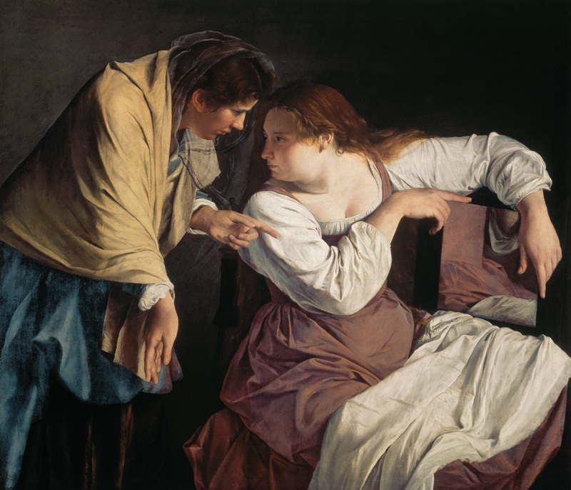 Martha tadelt ihre Schwester Maria von Orazio Gentileschi