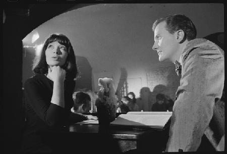 Juliette Greco with Pat Boone 1958