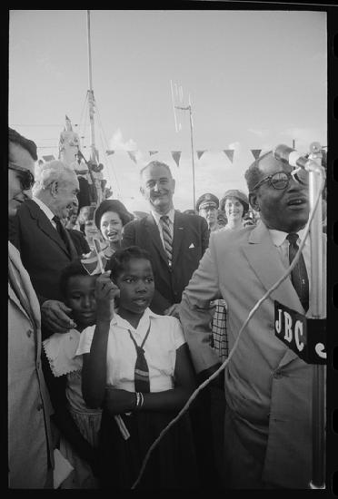 Lyndon B. Johnson in Jamaica 1962
