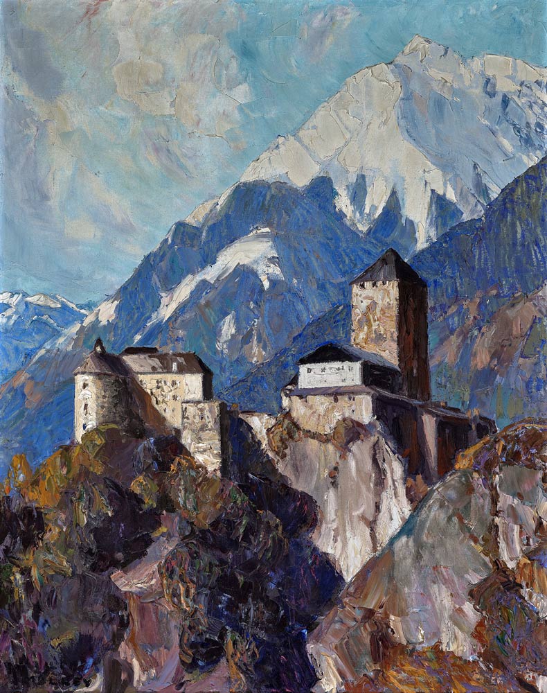 Schloss Tirol bei Meran von Oskar Mulley