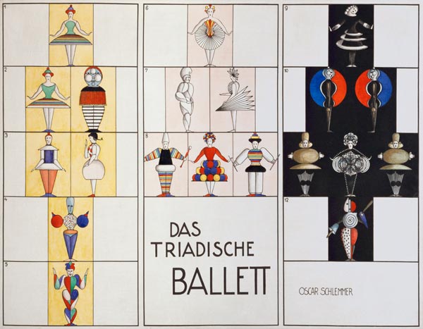 Figures for Tiradic Ballet von Oskar Schlemmer