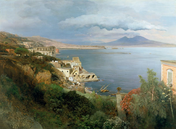 Blick über den Golf von Neapel von Oswald Achenbach