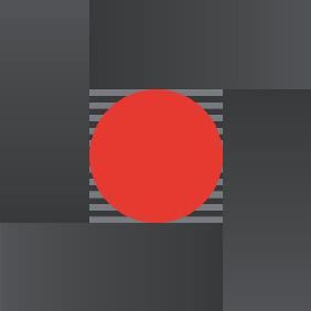 Quadrat mit rotem Punkt 2006