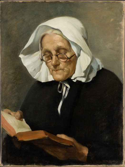 Lesende alte Frau von Ottilie Roederstein