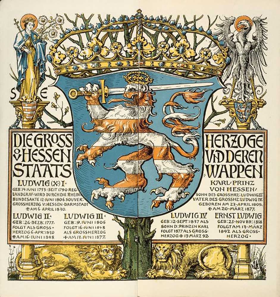 Die Grossherzoge von Hessen und deren Staatswappen von Otto Hupp