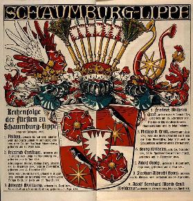 Schaumburg-Lippe. / Reihe der Fürsten zu Schaumburg-Lippe 1917