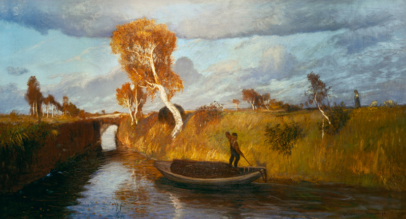 Moorbrücke von Otto Modersohn