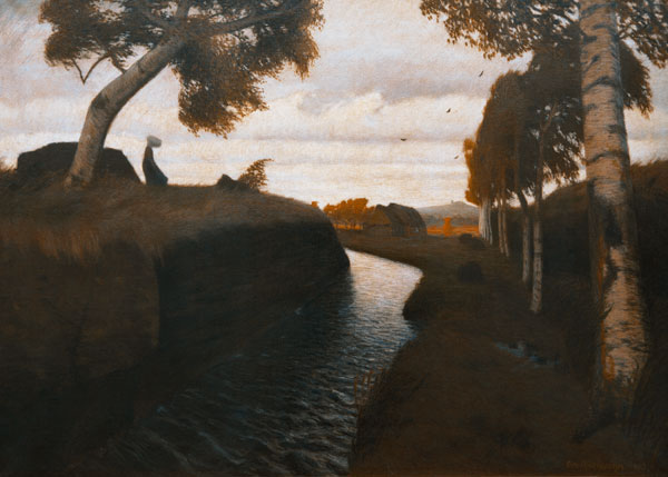 Moorkanal von Otto Modersohn