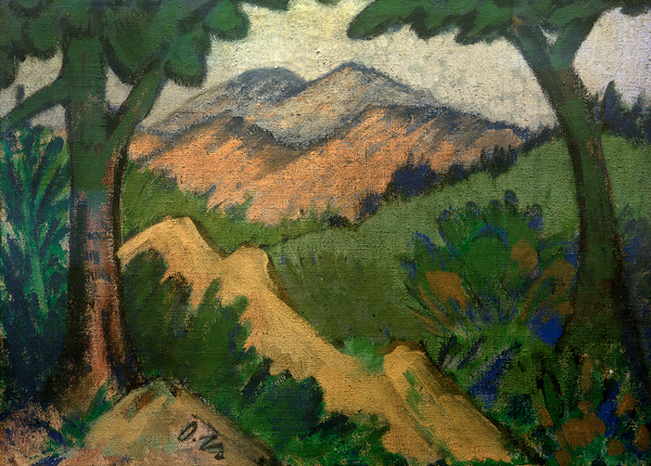 Dünenlandschaft (Waldlandschaft) von Otto Mueller