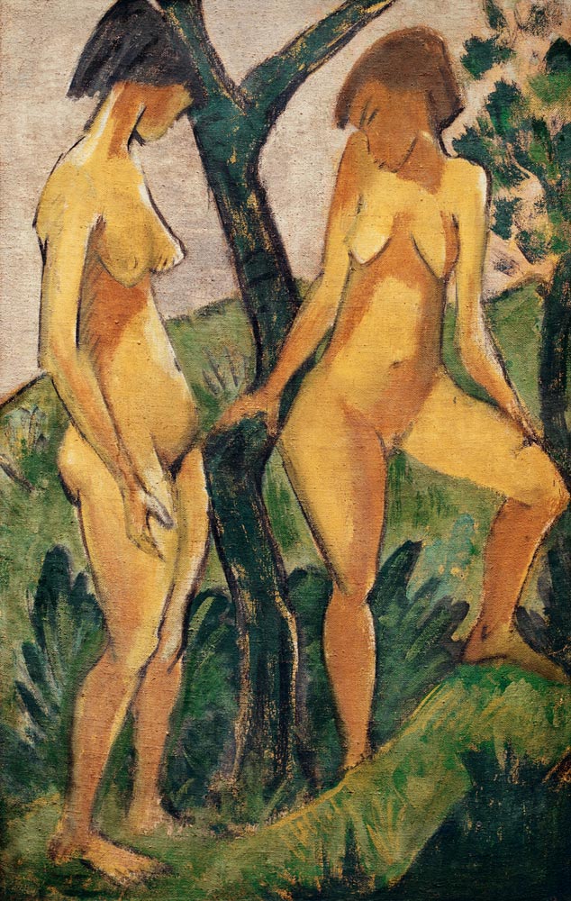 Zwei Mädchen von Otto Mueller