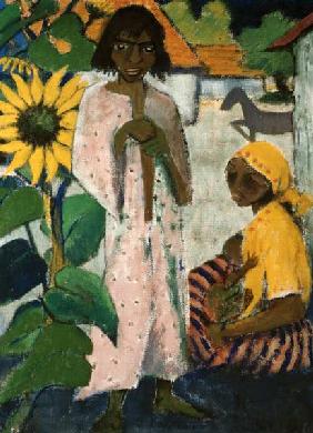 Zigeuner mit Sonnenblumen 1927