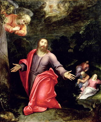 Jesus in the Garden of Olives, c.1590-95 (oil on canvas) von Otto van Veen