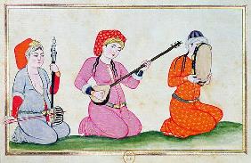 Musicians, from ''Costumes de la Cour et de la Ville de Constantinople''