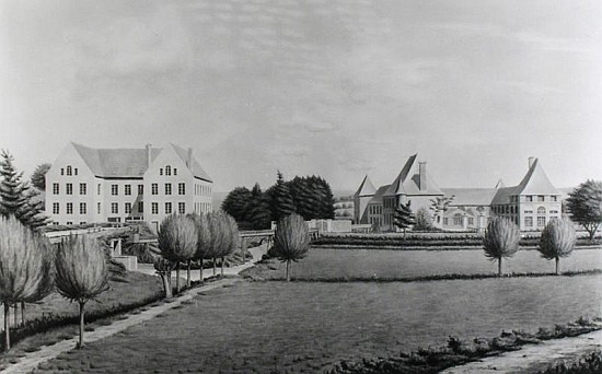 View of the Two Mills of Angecourt, founded in 1812 Baron Neuflize  von P. Dujardin