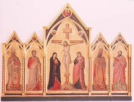 Crucifixion with Saints von Pacino  di Buonaguida