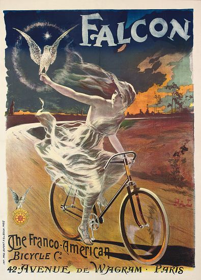 Poster advertising Falcon bicycles von Pal