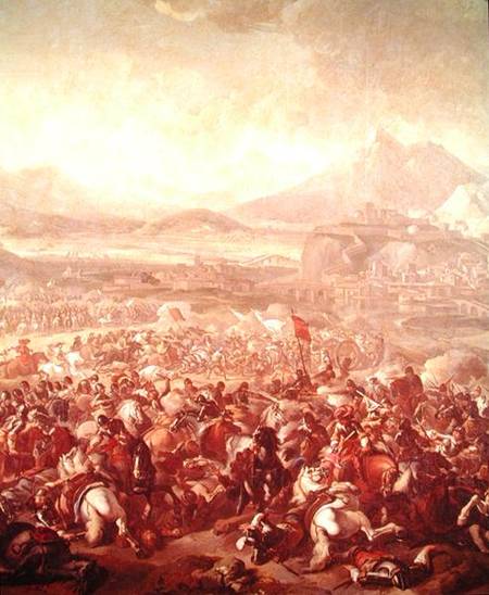 The Battle of Montjuic von Pandolfo Reschi