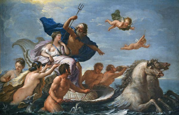 Der Triumphzug von Neptun und Amphitrite von Paolo de Matteis