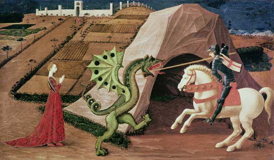 St. Georg und der Drache von Paolo Uccello