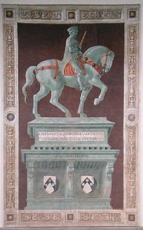 Equestrian Monument to Sir John Hawkwood (1320-94) 1436  (post restoration)
