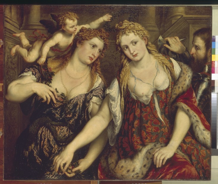 Flora, Venus, Mars und Cupid von Paris Bordone