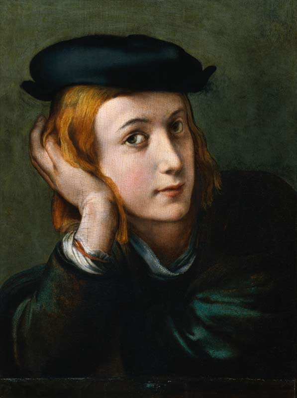 Bildnis eines jungen Mannes. von Parmigianino