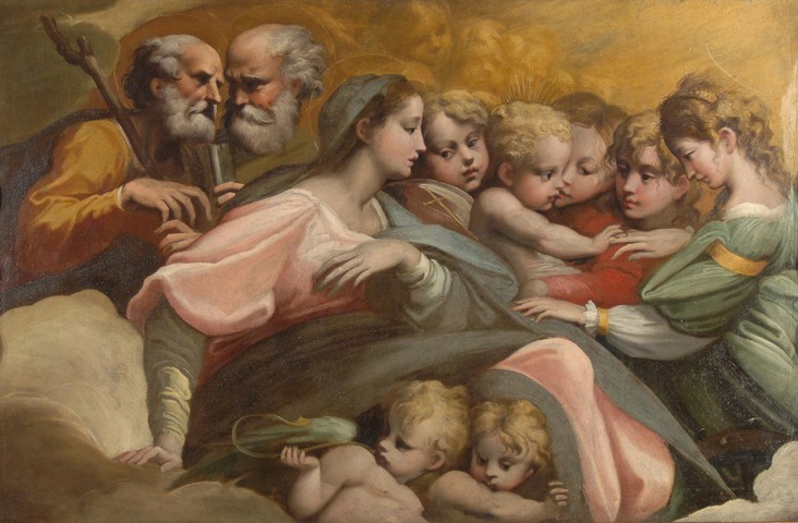 Die mystische Hochzeit der heiligen Katharina von Parmigianino