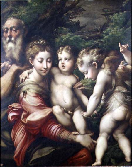 The Holy Family von Parmigianino