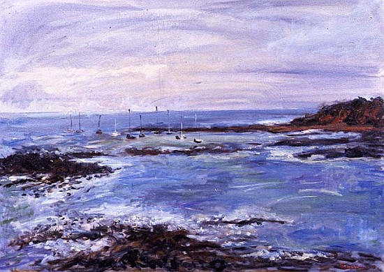Sailing off the Scilly Isles, 1997 (oil on paper)  von Patricia  Espir