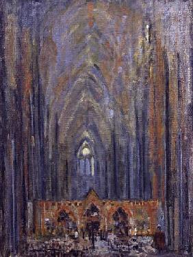 Interior view of Westminster Abbey, 1995 