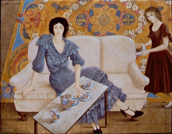 Afternoon Tea (oil on canvas)  von Patricia  O'Brien