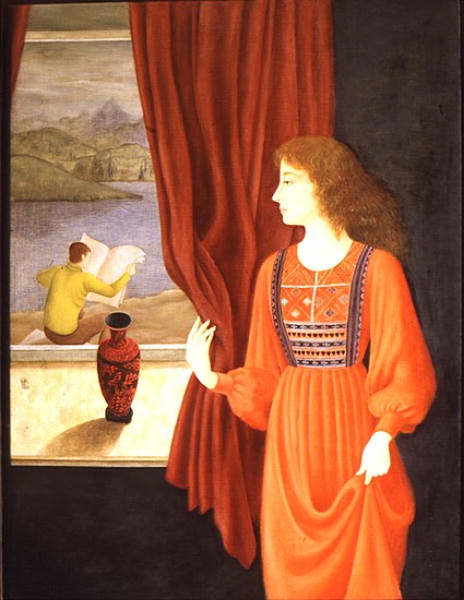 At the Window (oil on canvas)  von Patricia  O'Brien