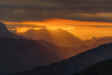 Sonnenaufgang in Tirol